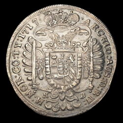 Picture 2/3 -King Charles III of Hungary silver 1/2 thaler 1717 KB