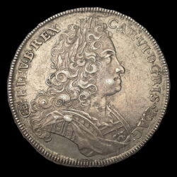 Kép 1/3 - III. Károly magyar király ezüst 1/2 tallér 1719 KB