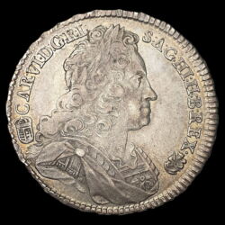 Picture 1/3 -King Charles III of Hungary silver 1/2 thaler 1732 KB