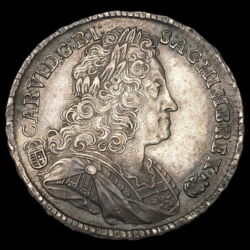 Picture 1/3 -King Charles III of Hungary silver 1/2 thaler 1735 KB