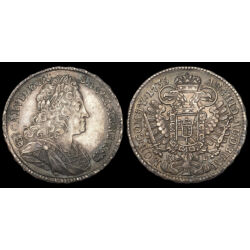 Picture 3/3 -King Charles III of Hungary silver 1/2 thaler 1735 KB