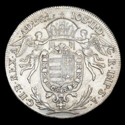 Kép 1/2 - II. József ezüst 1/2 tallér 1786 A Bécs