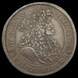 Picture 1/3 -Leopold I Hungarian king silver thaler 1691 KB