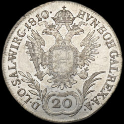 Kép 2/3 - 20 Krajcár 1810 A I. Ferenc király