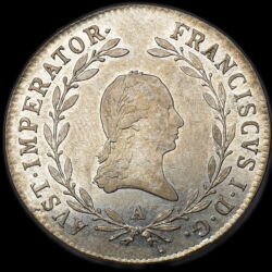 Picture 1/3 -20 Kreuzer 1818 A King Francis II