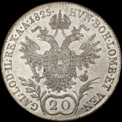 Picture 2/3 -20 Kreuzer 1825 A King Francis I ​