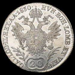 Kép 2/3 - 20 Krajcár 1830 C Prága I. Ferenc király