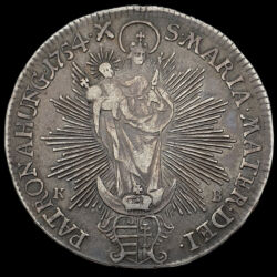 Kép 2/3 - Mária Terézia ezüst 1/2 tallér 1754 KB