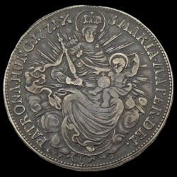 Kép 2/3 - Mária Terézia ezüst 1/2 tallér 1771 KB