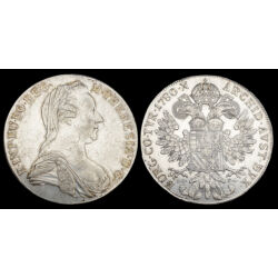 Kép 3/3 - Mária Terézia ezüst tallér 1780 I.C. F.A.