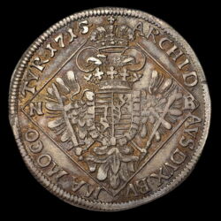 Picture 2/3 -King Charles III of Hungary 1/4 thaler 1715 NB