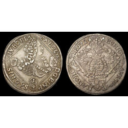 Picture 3/3 -King Charles III of Hungary 1/4 thaler 1725 NB