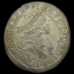 Picture 1/3 -XV Krajcár 1674 Bratislava Leopold I