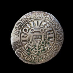 Kép 2/2 - IV. Fülöp francia király ezüst érme - gros tournois a l'o rond