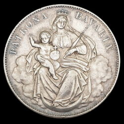 Kép 2/2 - II. Lajos bajor király ezüst Madonnatallér