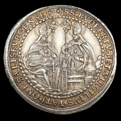Picture 2/2 -Johann Ernst von Thun Archbishop of Salzburg silver half thaler 1694