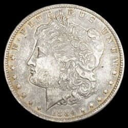 Kép 1/3 - Ezüst Morgan Dollar 1884 New Orleans