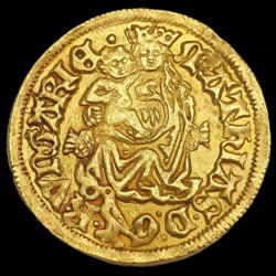 Picture 1/3 -Hungarian King Mátyás Hunyadi (1458-1490) gold forint