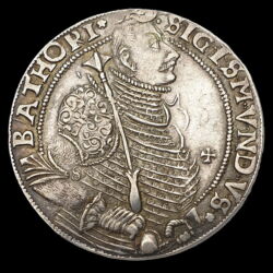 Picture 1/3 -Sigismund Báthori silver thaler 1595