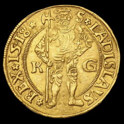 Kép 2/3 - II. Lajos magyar király aranyforint 1518 K-G