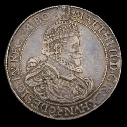 Kép 1/3 - II. Mátyás ezüst tallér 1610 KB 