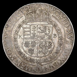 Kép 2/3 - II. Mátyás ezüst tallér 1610 KB 