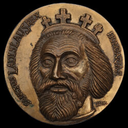 Picture 1/3 -Szabó Imre: Szent László bronz plakett