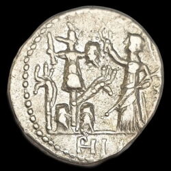 Kép 2/2 - Római Köztársaság kori ezüst denár - M. Furius L. f. Philus (Kr.e.119)