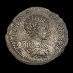 Picture 1/2 -Roman Emperor Geta (212 BC) silver denarius - VICT AETERN