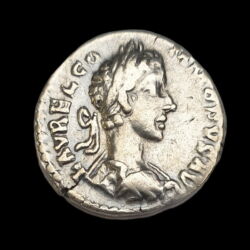 Kép 1/2 - Commodus római császár (Kr.u. 180-192) ezüst denár - TR P V IMP III COS II P P