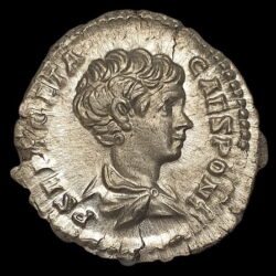 Kép 1/3 - Geta római császár (Kr.u.211) ezüst denár - PRINC IVVENTVTIS
