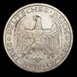 Kép 2/2 - 3 Reichsmark 1927 Marburg