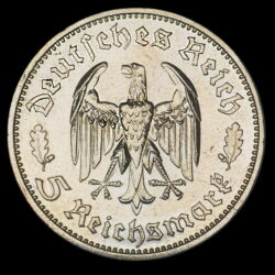 Kép 2/2 - 5 Reichsmark 1934 Friedrich Schiller