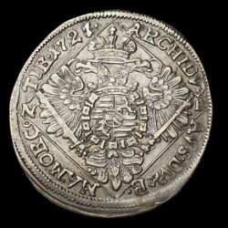 Picture 2/3 -King Charles III of Hungary 1/4 thaler 1727 NB