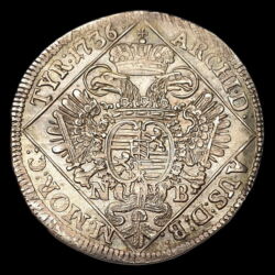 Picture 2/3 -King Charles III of Hungary 1/4 thaler 1736 NB