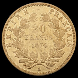 Kép 2/3 - 20 Frank 1856 A III. Napóleon