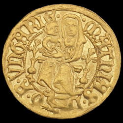 Kép 1/3 - Hunyadi Mátyás magyar király (1458-1490) aranyforint K-P