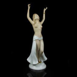Kép 1/5 - Wallendorf art deco stílusú táncosnő porcelán figura