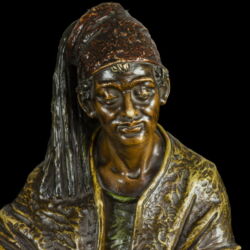 Kép 5/5 - Goldscheider fajansz vízhordó figura