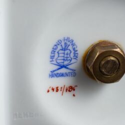 Kép 5/5 - Talpas Herendi porcelán váza (VBO) Viktória mintával