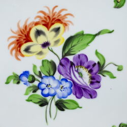 Picture 3/4 -Herend square-shaped serving plate with wild flower pattern