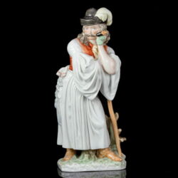 Kép 2/5 - Herendi porcelán pipázó juhász szobor