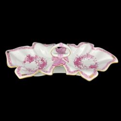 Picture 2/5 -Herendi porcelán dupla kínálótál pink indiaikosár dekorral 