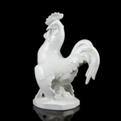 Kép 2/2 - Herendi porcelán fehér mázas kakas