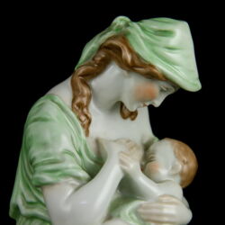 Picture 2/6 -Herend porcelain figurine: Mother with child