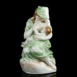Kép 3/6 - Herendi porcelán figura: Anya gyermekével