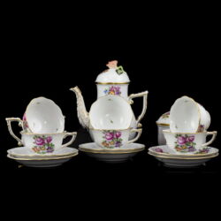 Picture 2/7 -Herendi virágcsokor mintás kávéskészlet