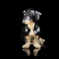 Picture 2/4 -Herend porcelain Dachshund figurine