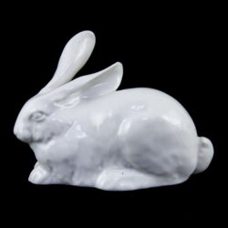 Picture 2/3 -Herend white-glazed rabbit figurine
