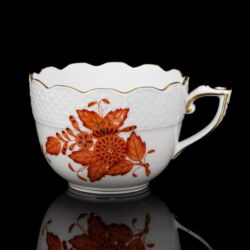 Picture 1/3 -Orange Apponyi mintával festett Herendi kávéscsésze (alj nélkül!)
